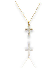 Collana Croce strass