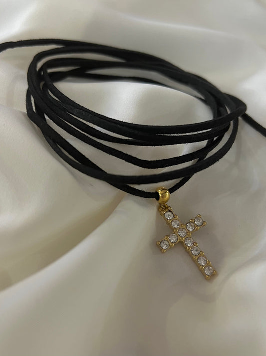 Choker con Croce Zirconata